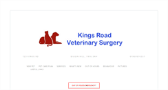 Desktop Screenshot of kingsroadvets.com