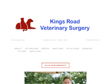 Tablet Screenshot of kingsroadvets.com