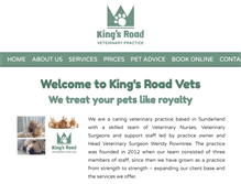 Tablet Screenshot of kingsroadvets.org